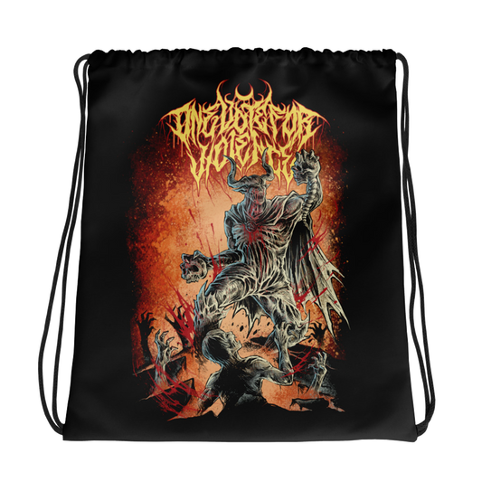 DESCEND TO HELL Drawstring Bag